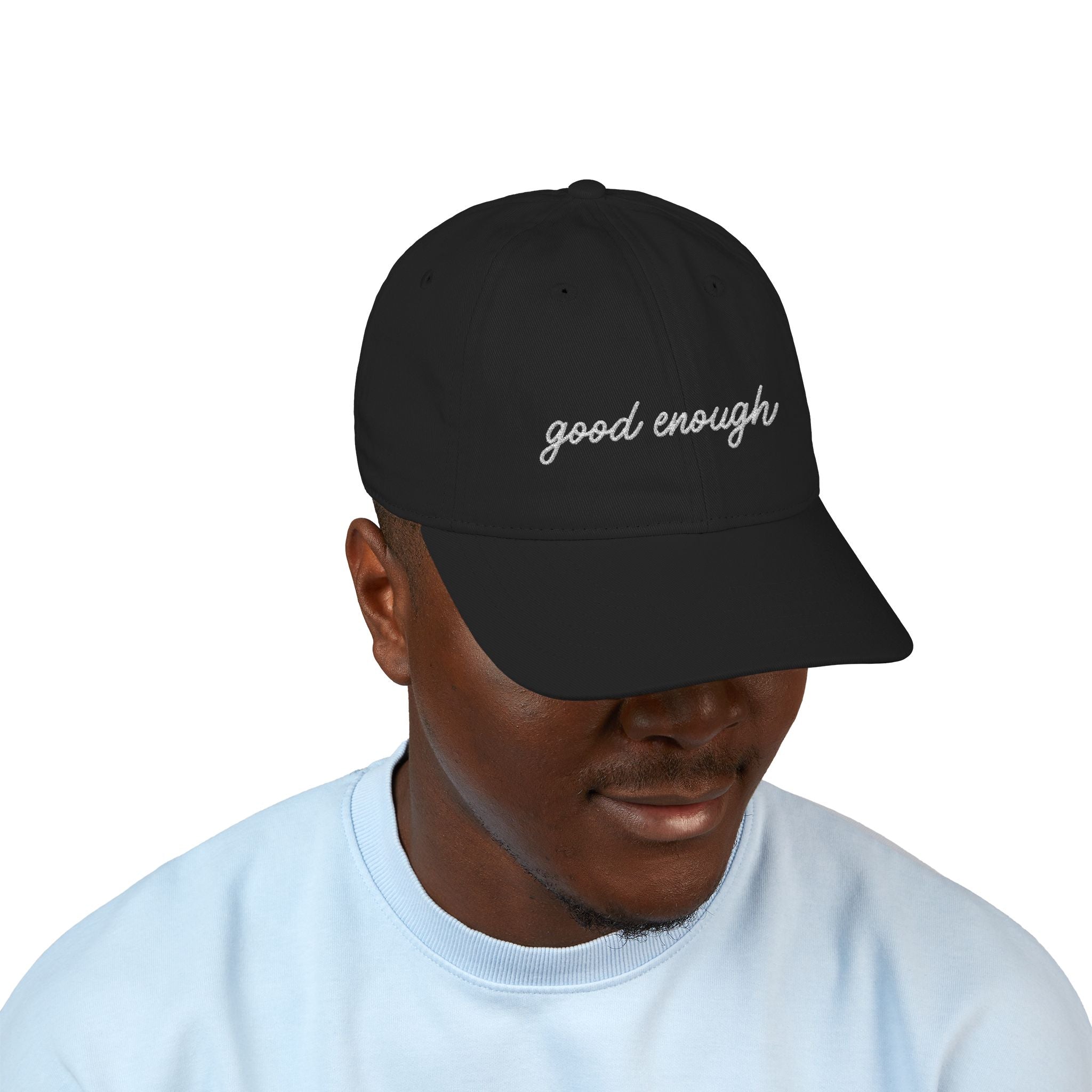 The Saucy Lids - "Good Enough" Organic Baseball Cap - Embroidered