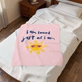 Kids Throw Blanket - I am Loved - Pink