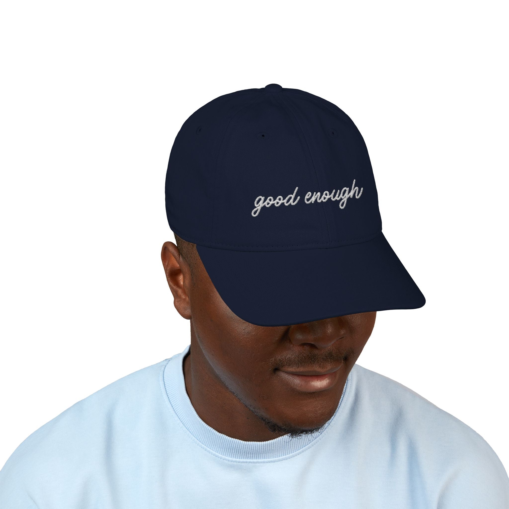 The Saucy Lids - "Good Enough" Organic Baseball Cap - Embroidered