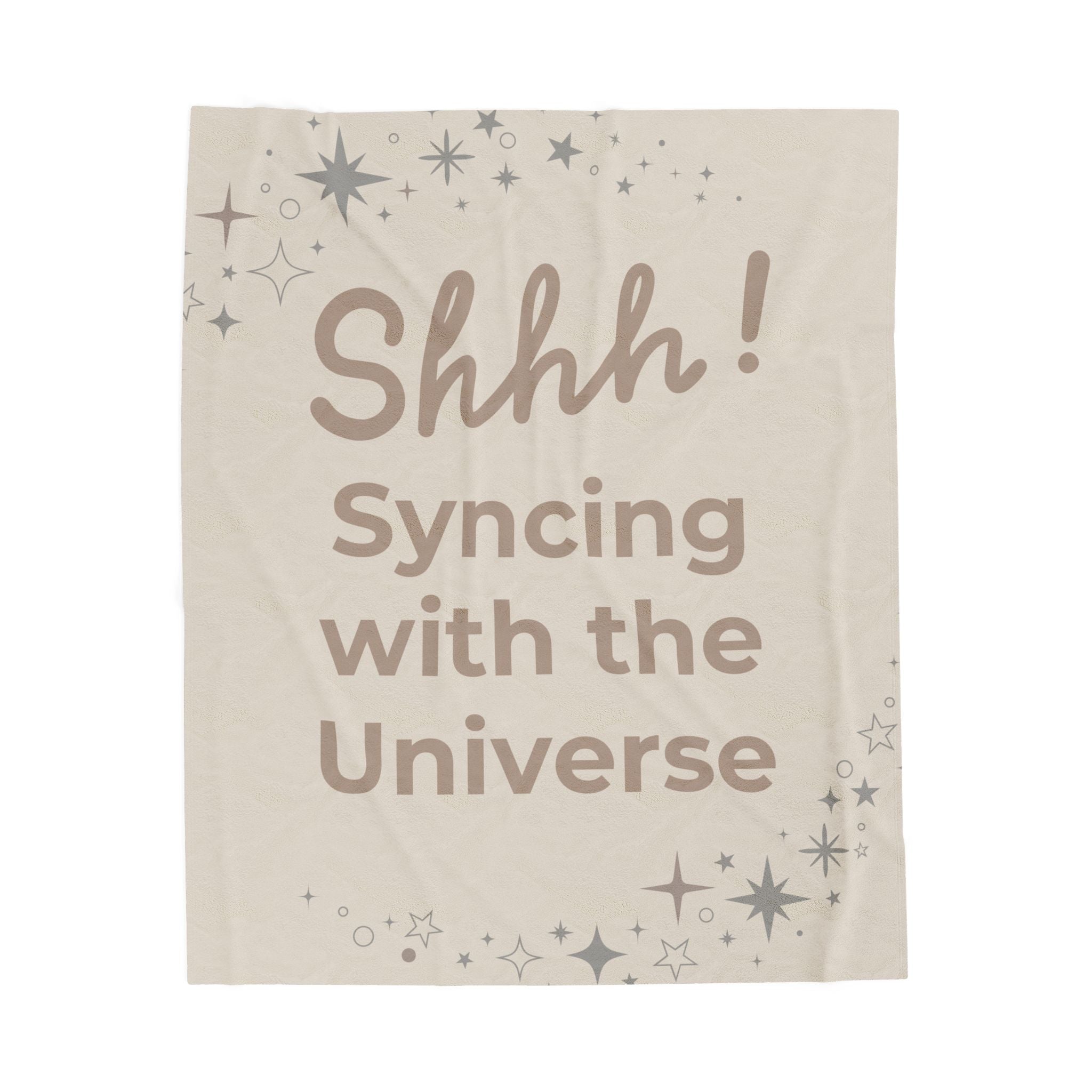 Throw Blanket - Syncing with the Universe - Soft Sand