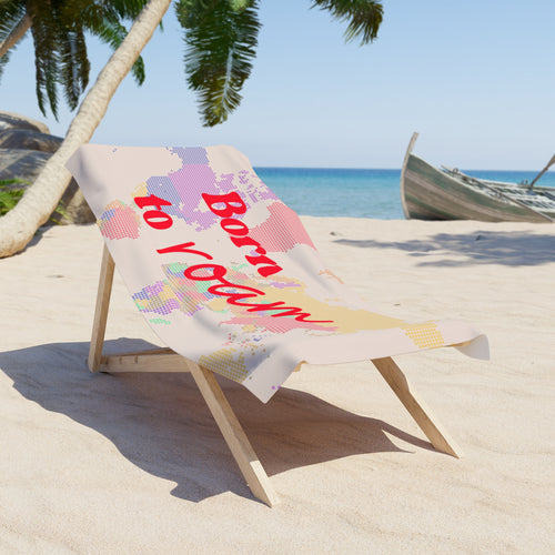 Beach Towel - "Born To Roam"