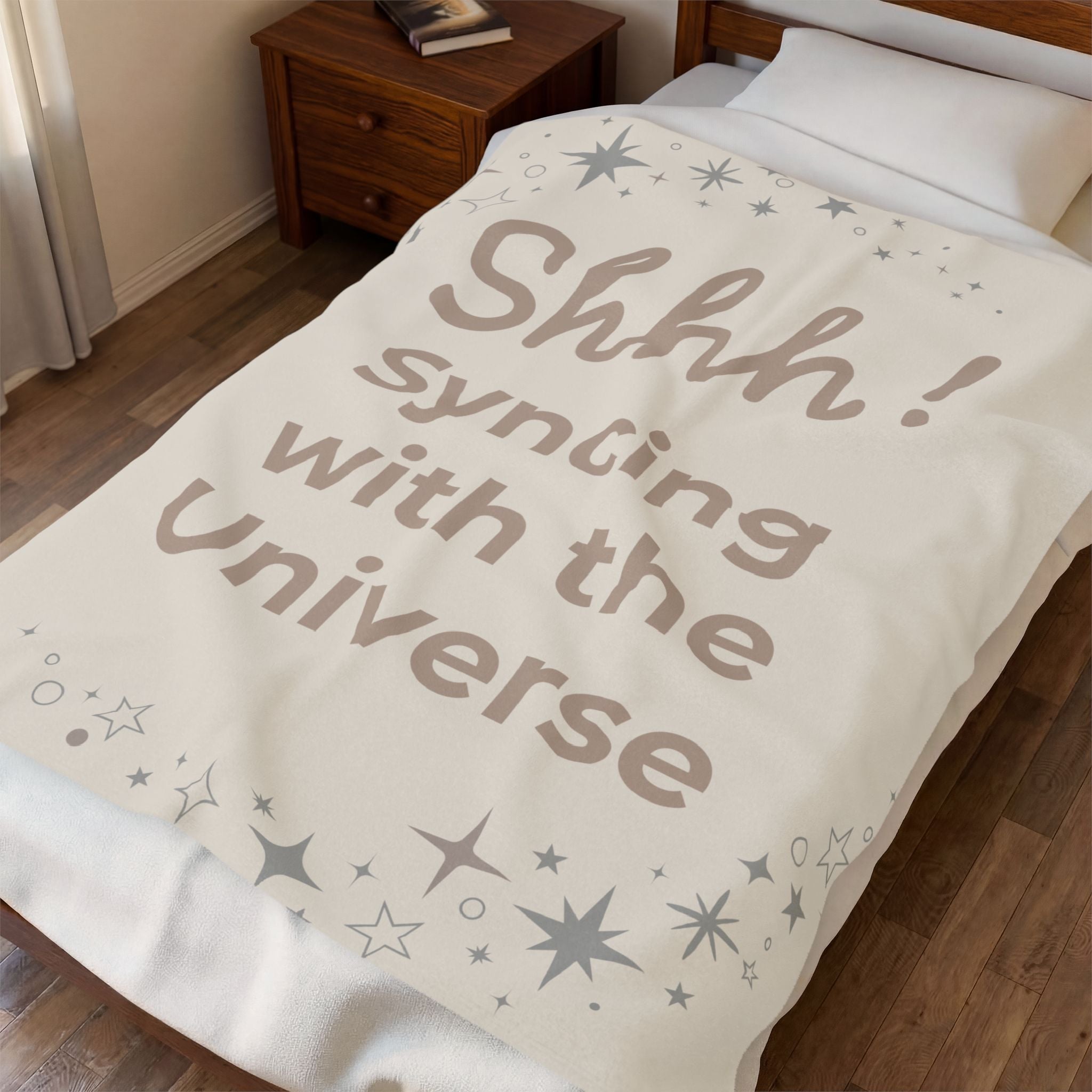 Throw Blanket - Syncing with the Universe - Soft Sand