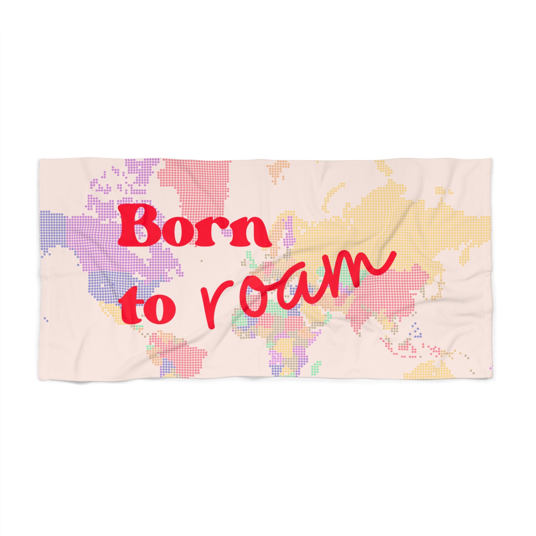 Beach Towel - "Born To Roam"