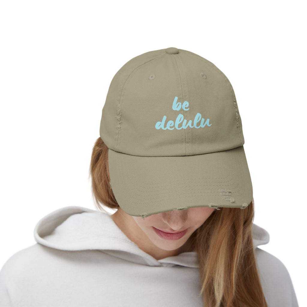 Be Delulu - Distressed Baseball Cap