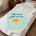 Kids Throw Blanket - I am Loved - Mint