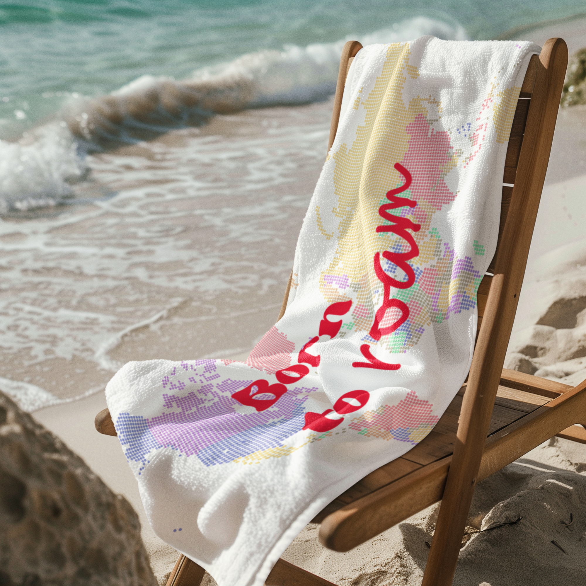Beach Towel - "Born To Roam"