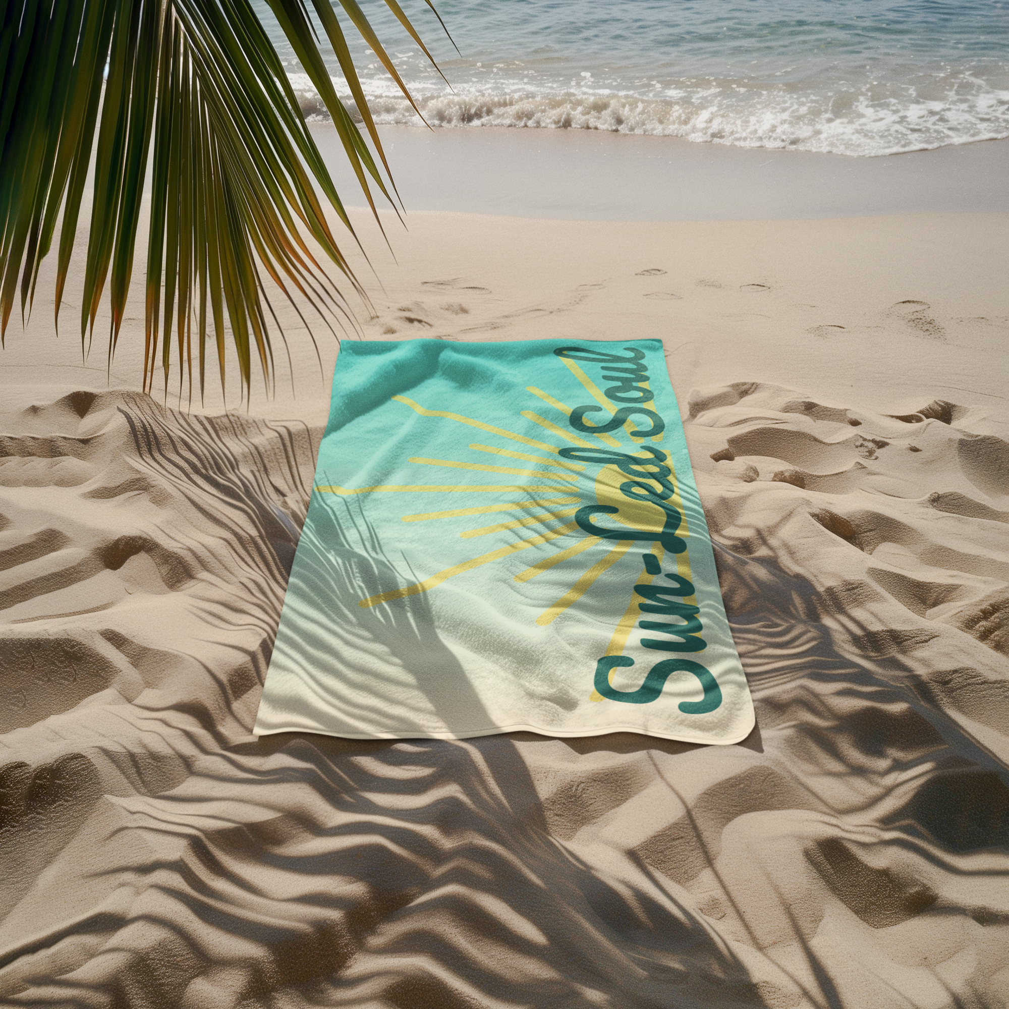 Beach Towel - "Sun-Led Soul"