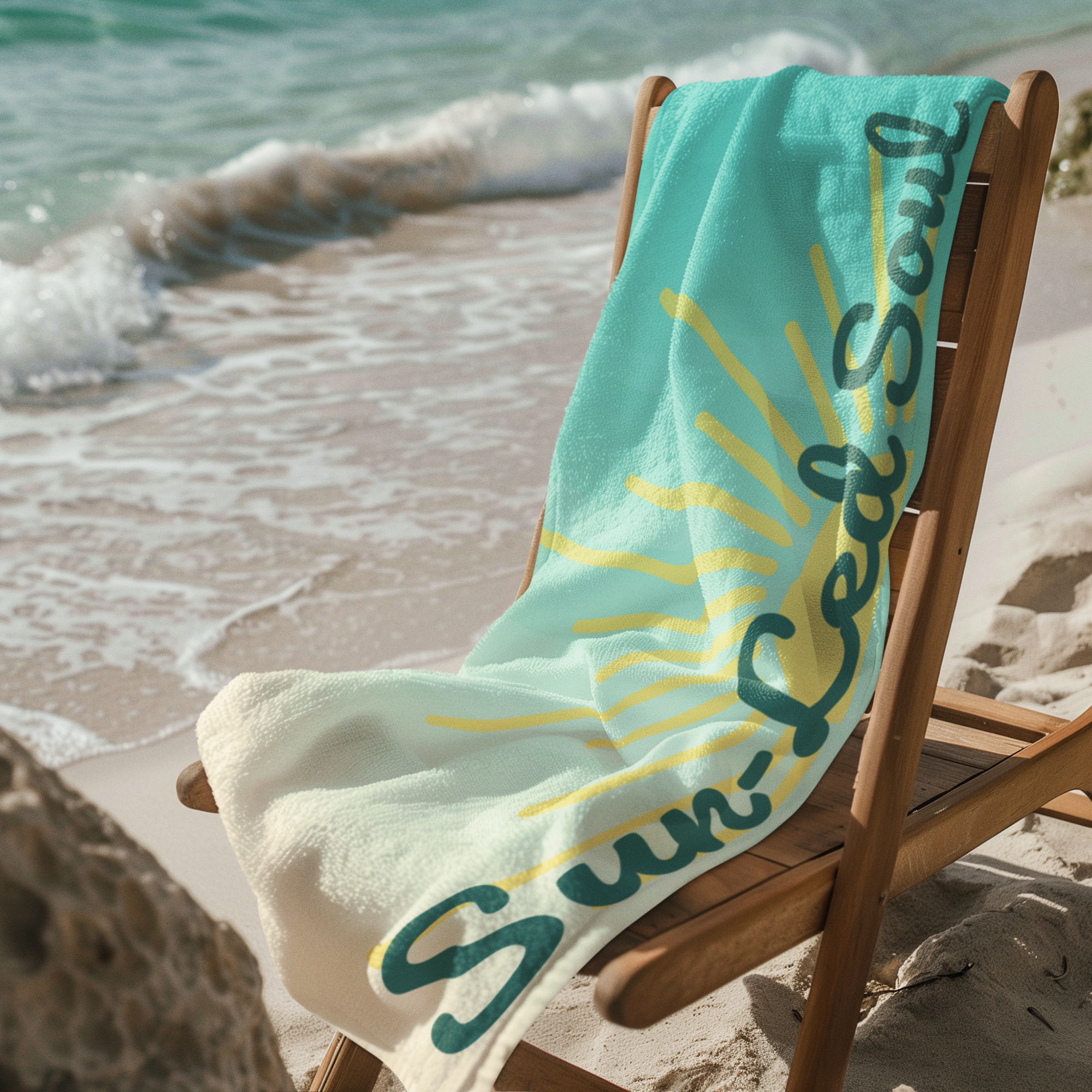 Beach Towel - "Sun-Led Soul"