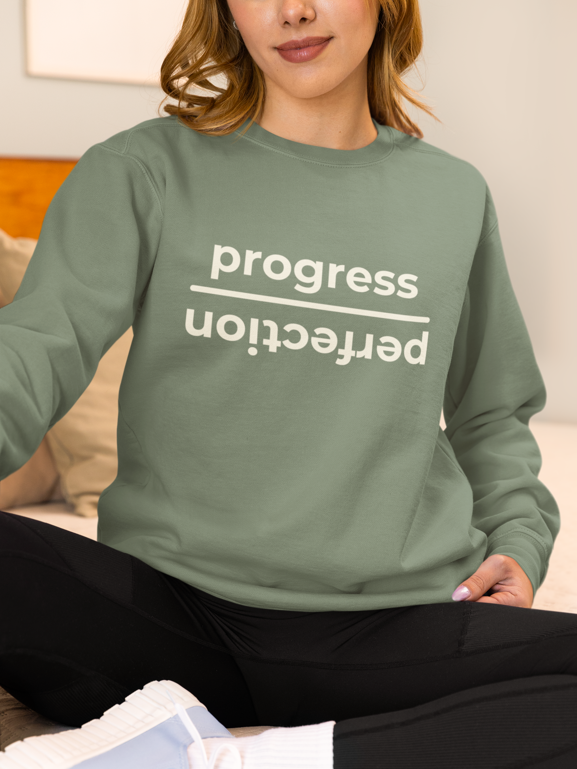 Progress Over Perfection Crewneck