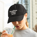 Medium Vibes Only - Organic Baseball Cap - Embroidered