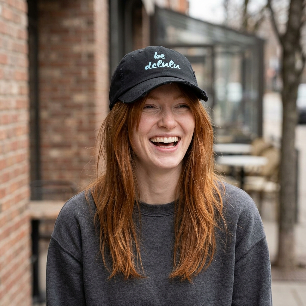 Be Delulu - Distressed Baseball Cap
