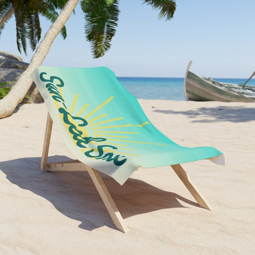 Beach Towel - "Sun-Led Soul"