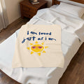 Kids Throw Blanket - I am Loved - Peach