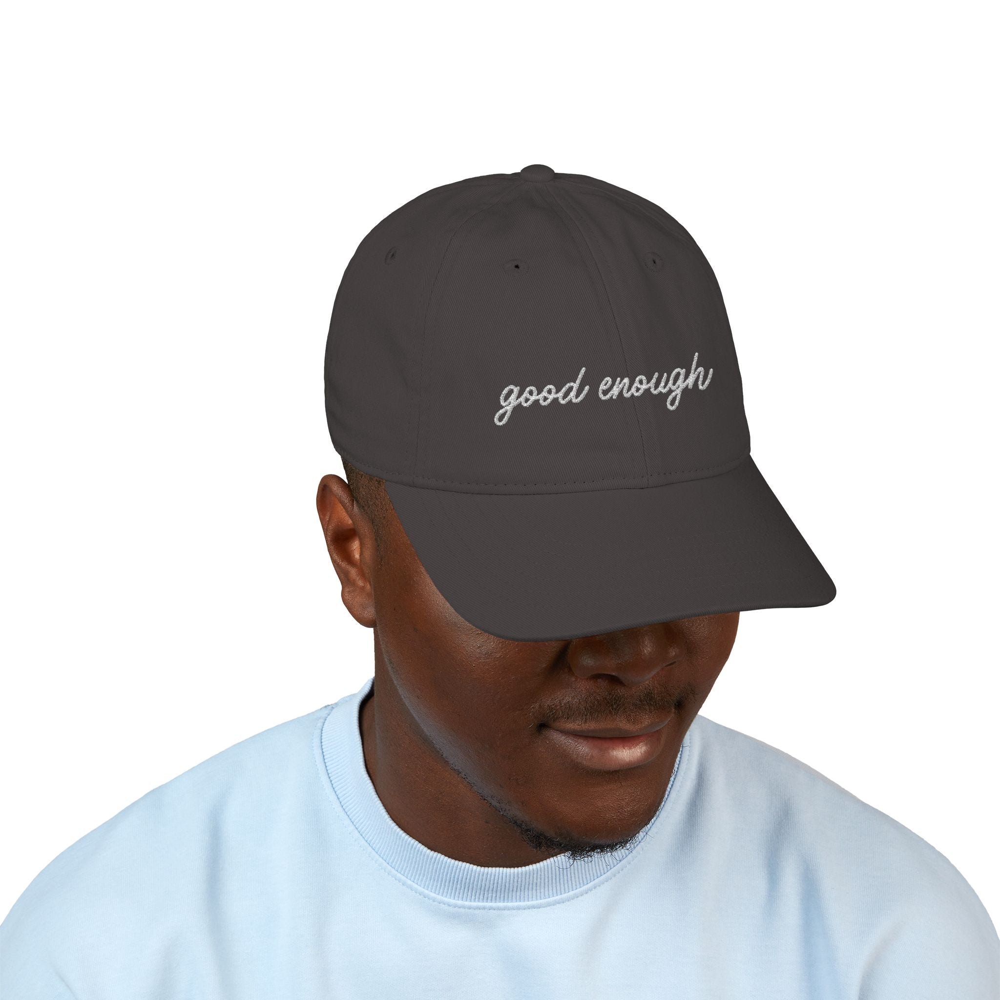 The Saucy Lids - "Good Enough" Organic Baseball Cap - Embroidered